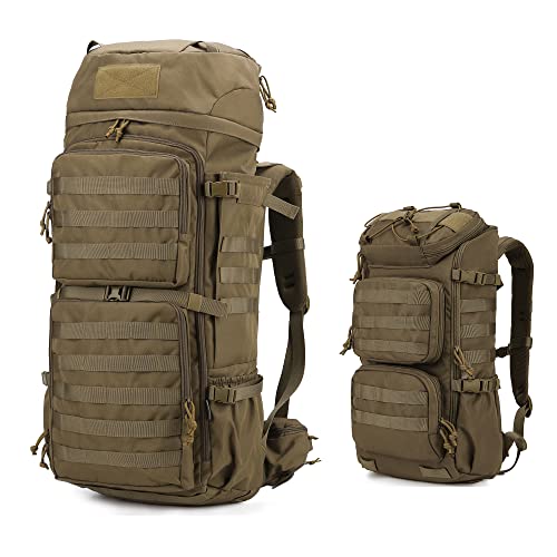 Mardingtop 28L+75L Molle Hiking Tactical Backpack Khaki