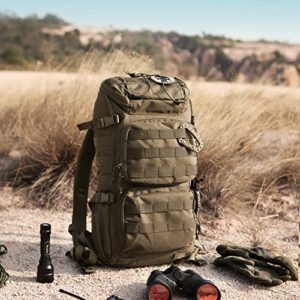 Mardingtop 28L+75L Molle Hiking Tactical Backpack Khaki