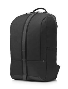 hp commuter laptop backpack | with 15.6” laptop/tablet compartment | water-resistant, carry-on | water bottle pocket, reflective accents, (5ee91aa), black, model: 5ee91aa#abl