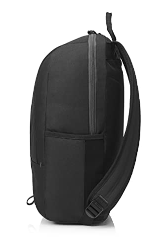 HP Commuter Laptop Backpack | with 15.6” Laptop/Tablet Compartment | Water-Resistant, Carry-on | Water Bottle Pocket, Reflective Accents, (5EE91AA), Black, Model: 5EE91AA#ABL