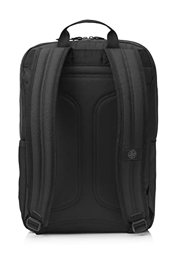 HP Commuter Laptop Backpack | with 15.6” Laptop/Tablet Compartment | Water-Resistant, Carry-on | Water Bottle Pocket, Reflective Accents, (5EE91AA), Black, Model: 5EE91AA#ABL