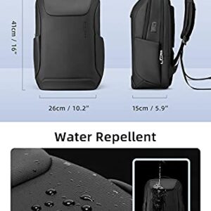 Backpack For Men Fit 15.6’’ Laptop Work Bookbags With Usb Charging Port,Flight Approved Carry On Backpack,Black