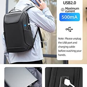 Backpack For Men Fit 15.6’’ Laptop Work Bookbags With Usb Charging Port,Flight Approved Carry On Backpack,Black