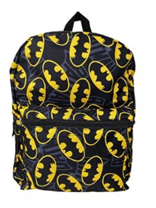 batman logo 16 inches allover print large backpack