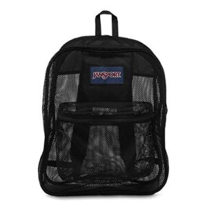jansport mesh pack (black black, one_size)