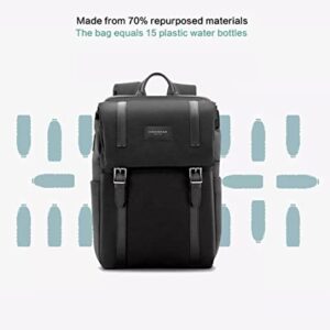 Kingsons, Casual Urban backpack for men and woman, 15.6-inch laptops ECO bag, Recycling water resistant material with modern design and USB charging port