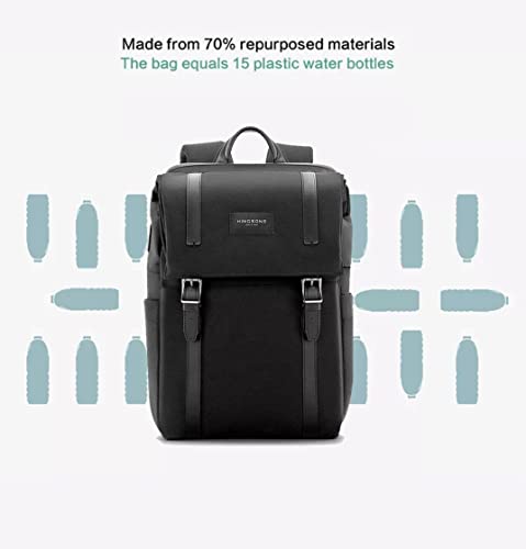 Kingsons, Casual Urban backpack for men and woman, 15.6-inch laptops ECO bag, Recycling water resistant material with modern design and USB charging port