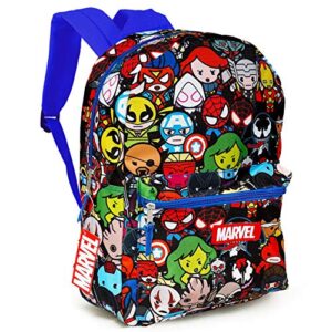 Marvel Avengers Backpack Set - 6 Piece Marvel Superhero School Backpack Bag Set with Snack Box, Pen, Bookmark, Stickers and More (Marvel School Supplies)