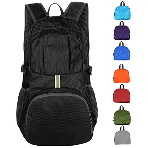 ZOORON 30L Hiking Daypack,Water Resistant Lightweight Packable Foldable Backpack for Travel Camping Outdoor