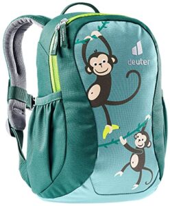 deuter pico kid’s backpack for school and hiking – dustblue-alpinegreen
