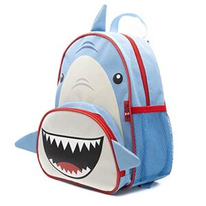 joy2b toddler backpack for boys and girls – shark backpack for girls and boys – kids backpack for school camp travel – preschool backpack with water bottle holder – smart shark