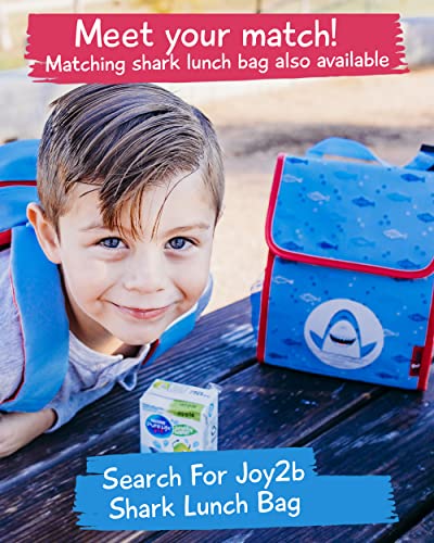 JOY2B Toddler Backpack for Boys and Girls - Shark Backpack for Girls and Boys - Kids Backpack for School Camp Travel - Preschool Backpack with Water Bottle Holder - Smart Shark