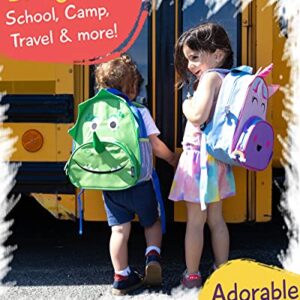 JOY2B Toddler Backpack for Boys and Girls - Shark Backpack for Girls and Boys - Kids Backpack for School Camp Travel - Preschool Backpack with Water Bottle Holder - Smart Shark
