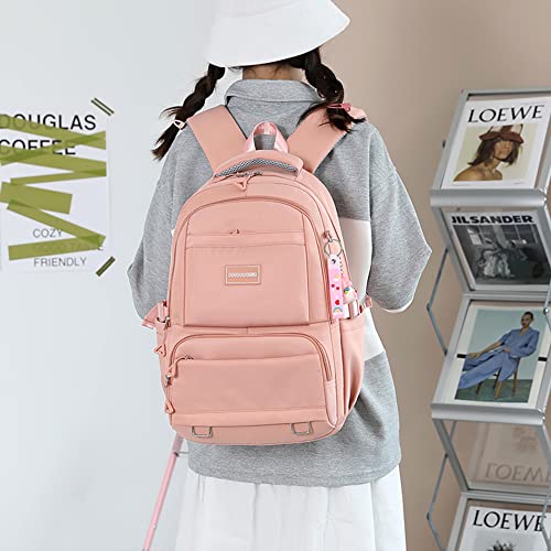 Backpack for School Girls Bookbag Cute Bag College Middle High Elementary School Backpack for Teen Girls (Blue)