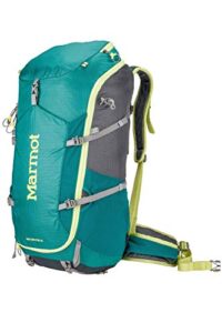 marmot women’s graviton 36 lightweight hiking backpack, gem green/cinder