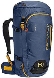 ortovox peak 35l high alpine touring backpack, night blue