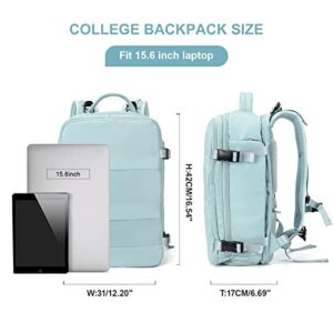 Laptop Backpack for Women, Travel Backpack with with Shoes Compartment & Wet Pocket, School Backpack fit 15.6 Inch Laptop