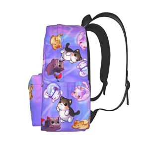 Anime cat theme backpack 3d Casual Light Weight Bookbags for girls