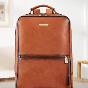 BOSTANTEN Genuine Leather Laptop Backpack 15.6 inch Computer Bag Vintage Business Work Backpack Travel Daypack for Men Women