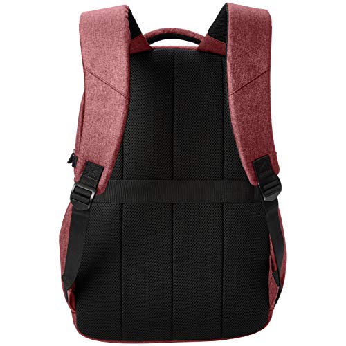 Amazon Basics Urban Laptop Backpack, 15 Inch Notebook Computer Sleeve, Maroon