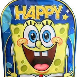 Ruz Sponge Bob 15" School Backpack (Blue-Yellow)