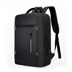 zgwj laptop backpack with usb charging port for men & women fits 15.6 inch notebook. college school book bag computer backpack for boys girls. black