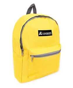 everest basic backpack, lemon, one size