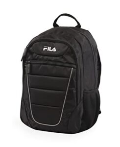 fila argus 5 laptop backpack, black/grey, one size