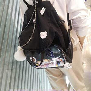 Eien Kaliforua Ita Bag Cute Ita Bag Backpack Kawaii Pins Display Backpack 3 Way Anime School Bag