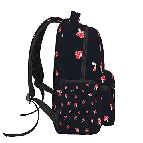 Mushroom Backpack for School Cute Mushroom Laptop Backpacks Bookbags for College Travel for Adults Teens Boys Girls, Men Women