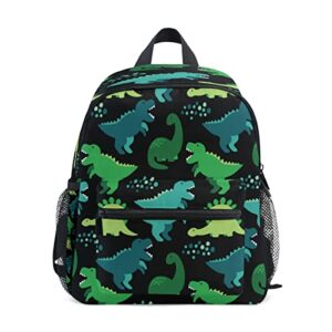 cute kid’s toddler backpack dinosaur schoolbag for boys girls,kindergarten children bag preschool nursery travel bag with chest clip(childish dinosaur)