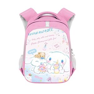 Cartoon Cute Backpack Ku-ro-mi My-Melody Cinn-amo-roll Cosplay Schoolbag Kawaii Student School Bag for Girls Birthday Gifts pink 40