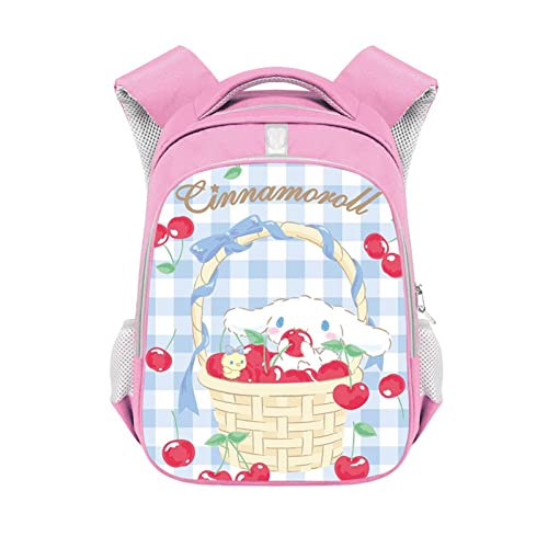 Cartoon Cute Backpack Ku-ro-mi My-Melody Cinn-amo-roll Cosplay Schoolbag Kawaii Student School Bag for Girls Birthday Gifts pink 40