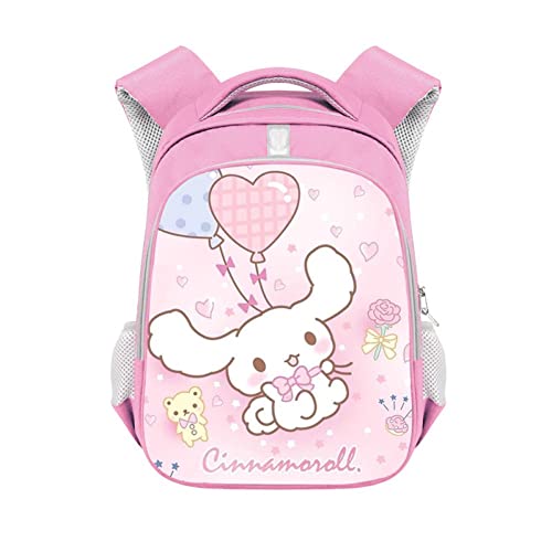 Cartoon Cute Backpack Ku-ro-mi My-Melody Cinn-amo-roll Cosplay Schoolbag Kawaii Student School Bag for Girls Birthday Gifts pink 40