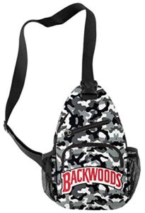 handafa casual daypack camouflage print multi-purpose single shoulder bag backwoods sling backpack(color99)