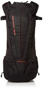 grey ghost gear daypack backpacks, black/black diamond with red stitiching (gtg5874-2-2d)