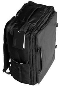 taskin new flyt | expandable large travel backpack w/ laptop section & waterproof zippers | 26l/45l capacity