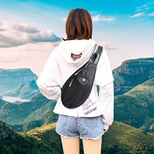 Peicees Sling Bag for Women Men Kids Sling Backpack Crossbody Chest Shoulder Bag