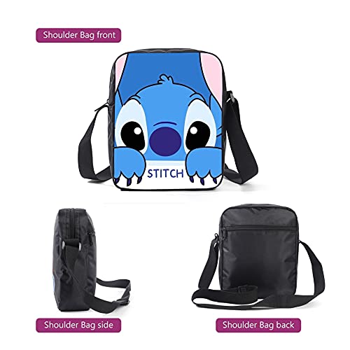 Homruis Stitch Backpack Cartoon Anime Pattern Design School Bag Backpack High Capacity Schoolbag Boy And Girl Schoolbag