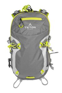 teton sports pursuit 2000 backpack; packable, lightweight, comfortable daypack for hiking and travel; overnight bag, grey (1200)