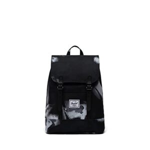 herschel retreat backpack mini, dye wash black, one size