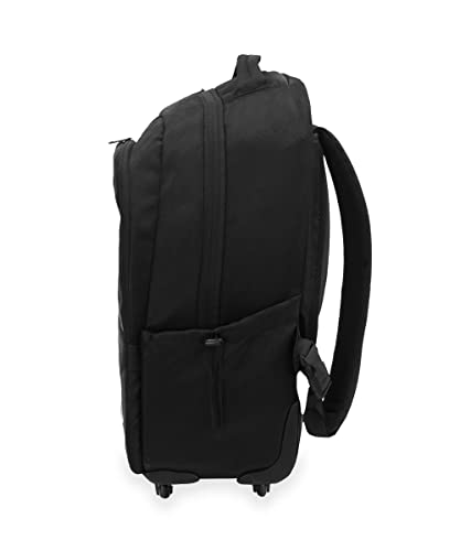 Everest unisex adults Wheeled Laptop Backpack, Black, One Size US