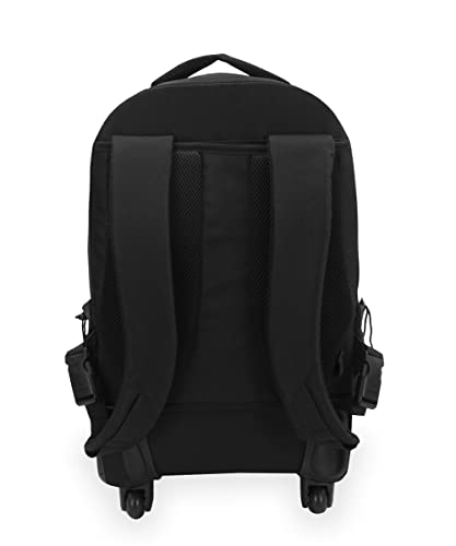 Everest unisex adults Wheeled Laptop Backpack, Black, One Size US