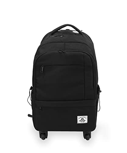 Everest unisex adults Wheeled Laptop Backpack, Black, One Size US