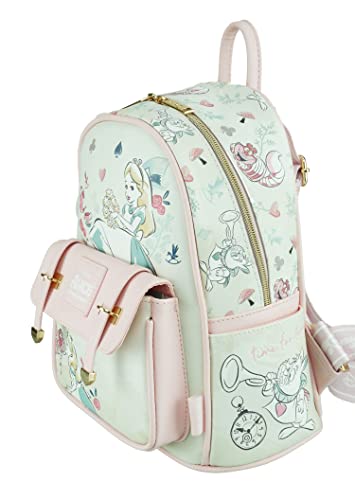 Disney Alice in Wonderland Wondapop 11 Inch Vegan Leather Mini Backpack