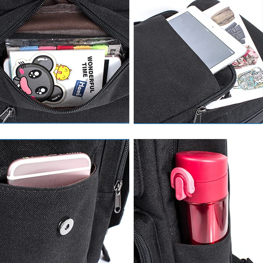 Messenger Bag for Men Canvas Sling Bag Crossbody Backpack Laptop Shoulder Bag Hiking Daypacks Casual Tactical Travel School (Dark blue-D)