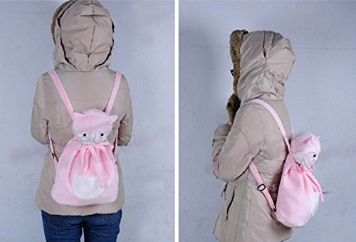 GK-O Chiaki Nanami Cosplay Anime Plush Cat Backpack Anime figures Pink Chiaki Backpack