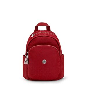 kipling delia mini backpack signature red