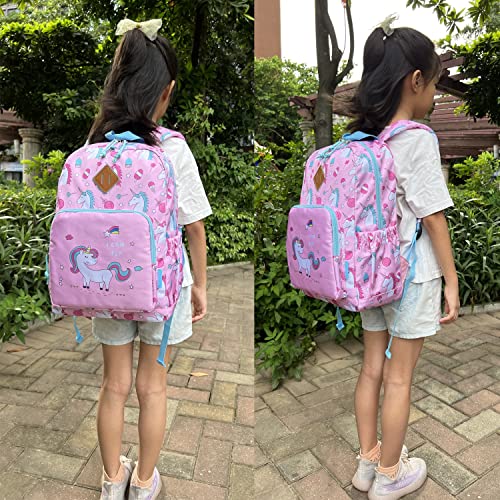 POWOFUN Kids Backpack School Bag Children Water-Resistant Cute Cartoon Travel Rucksack Backpack For Kindergarten Boys Girls with Chest Buckle