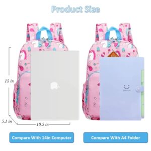 POWOFUN Kids Backpack School Bag Children Water-Resistant Cute Cartoon Travel Rucksack Backpack For Kindergarten Boys Girls with Chest Buckle